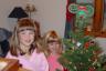 Decorating Grandma Robinson's little tree