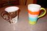 Coffee Mugs the girls painted for my bday (Julia's is on the left)