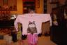 Grandma Ivey made the girls cat sweatshirts!
