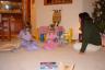 the girls opening early gifts from Daddy