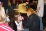 getting her face painted