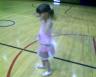 Callie doing the hula hoop contest at Daddy's Work Challenge