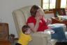 Jaci and Wyatt at Amber's baby shower