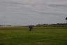 Grandpa lighting fireworks at the farm