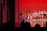 The final curtain call at Callie's recital (she is on the left in the blue tutu)