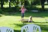 and jumping on the mini trampoline