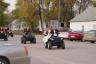 the wedding party on four wheelers