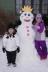 Our snowman we made with Callie's new snowman parts!