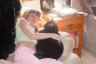 Haley and Callie snuggling