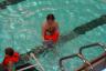Julia at swimming lessons