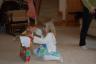Julia opening her birthday gifts 