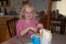 Root beer floats and birthday cookie - yum!