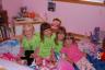 The next morning (in their t-shirts!)