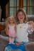 Julie in her new ballet outfit and Callie with her new haircut