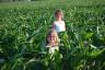 The girls were checking out a pheasant in the corn field across from Grandma's