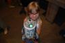 the kids made robots and tested them at one station