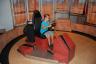 the hovercraft - Callie had to borrow Scott's show because they didn't allow open toed ones
