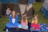 Kim, Abby, and Callie - Andrew is in their tent