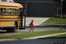 Getting off the school bus