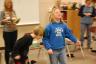 This relay was hilarious - they had to carry a pillow btwn different body parts (they drew cards)