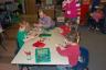 Making Wreaths out of pipe cleaners and shower curtain holders!