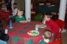 the 'boys' table (Charlie, Sterling, and Jaden)