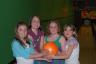 Callie and some of the Brownies bowling