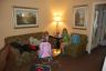 Our motel was two rooms - a living room and the bedroom was in back