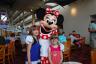 Minnie visited our table soon after Mickey