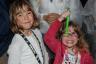 The girls started trading pins - you can see a few on their lanyards