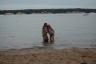 An evening swim