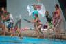 Callie was in a kickboard relay