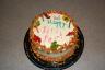 The girls wrote on my cake with frosting