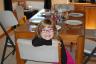 Julia helped set the table