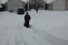 Christmas morning snow