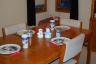 Our Christmas Day dinner complete with the girls snowmen for our centerpiece