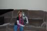 Julia with her new shirt and horse for her American Girl 