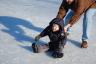 Scott decided to push him on the ice - which he loved!