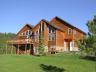This was our cabin (obviously from the summer since I forgot to take one while I was there)