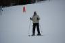 Brandi sees if she remembers how to ski