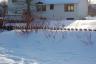 Look how deep the snowdrifts are