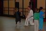 Julia at her taikwondo class with the Daisy Troop