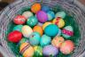 All the pretty Easter Eggs the girls dyed.  