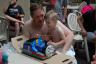 Blowing out the candles