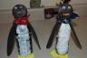 The girls made this penguin craft at the park
