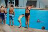 Callie diving at swimming lessons
