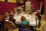 Julia's Brownie troop painting 
