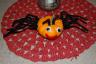 Julia's spider pumpkin craft from Halloween