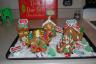 The girls made a gingerbread village