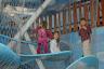 They have a neat climbing structure - the girls were too nervous to go all the way up